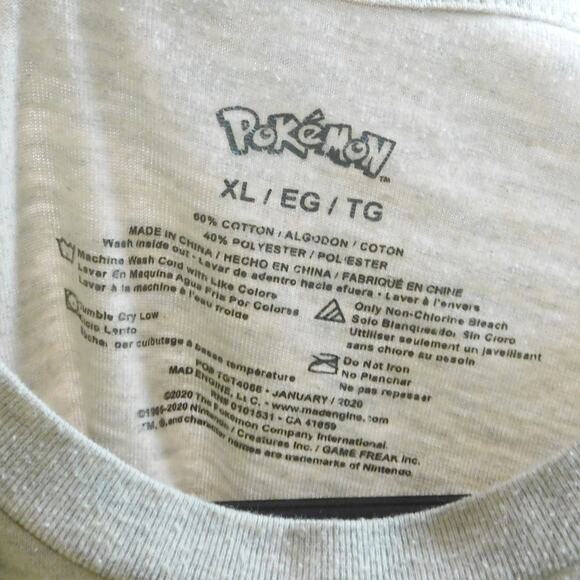 Pokemon This Is My Game Face T Shirt Size Youth XL Adult S Sequined Starters - Picture 3 of 4